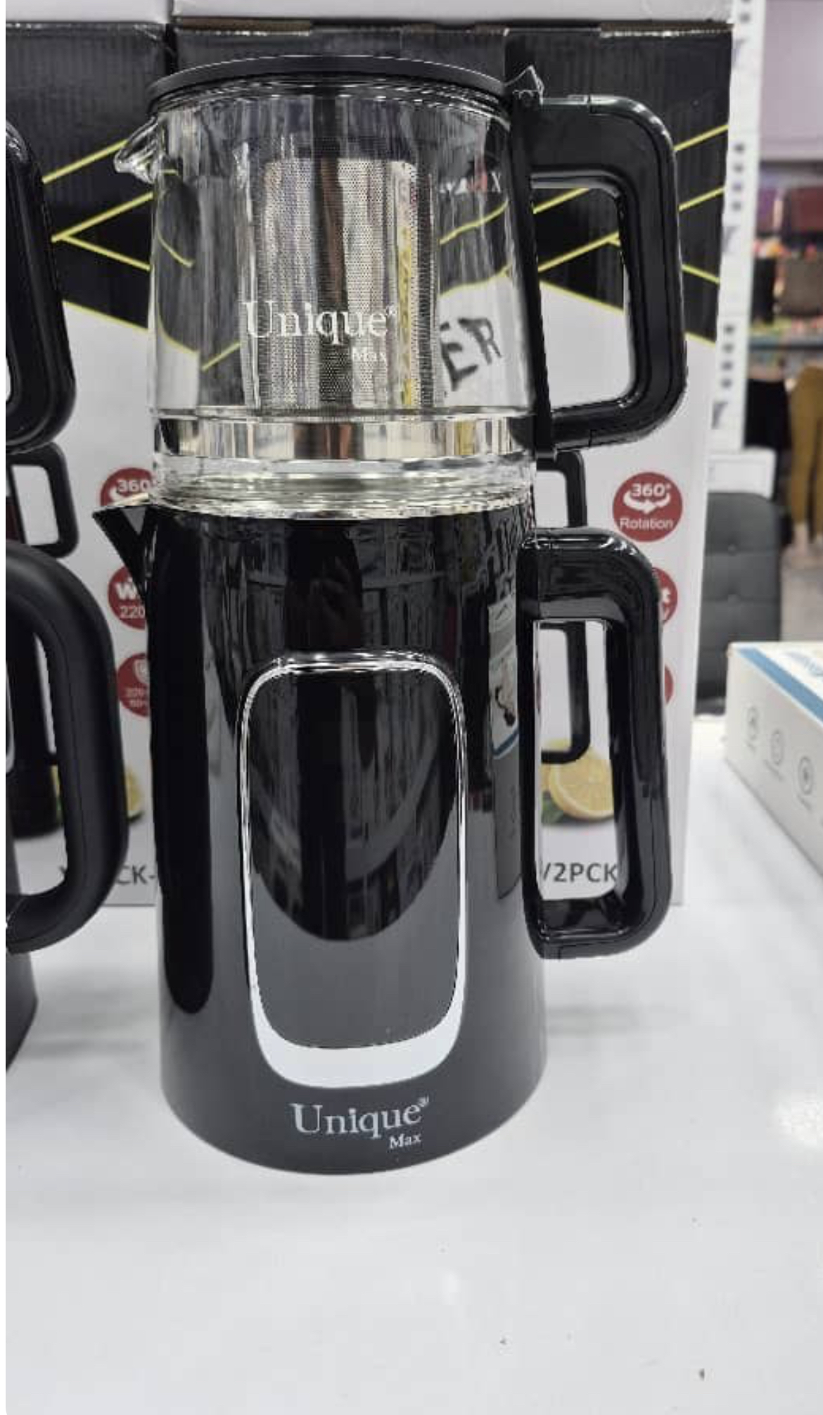 چای ساز یونیک مدل 22 ظرفیت ۲ لیتر با کتری استیل ضد زنگ