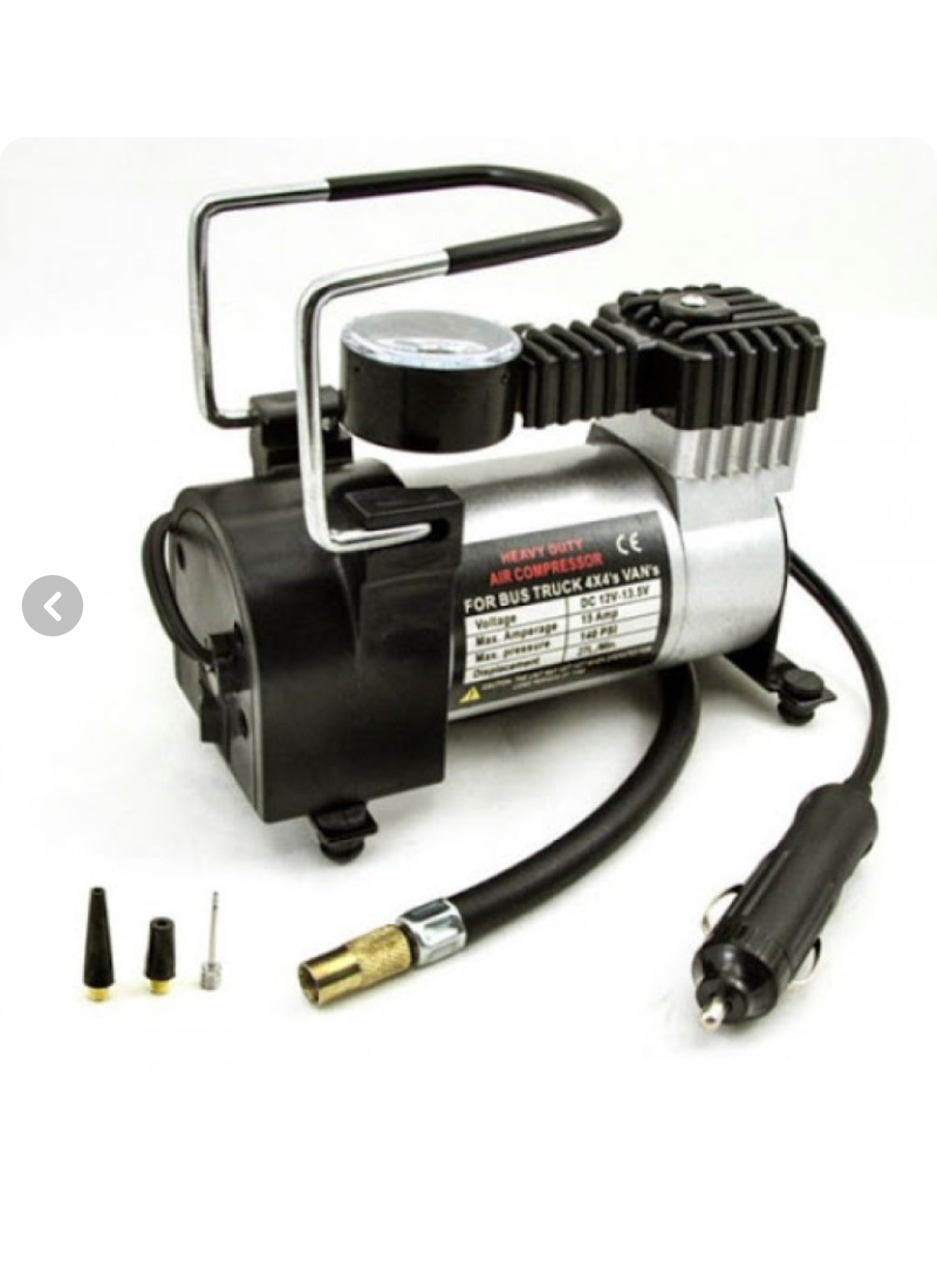 پمپ باد تک سیلندر فندکی ماشین و وسایل بادی مدل 965 KPA