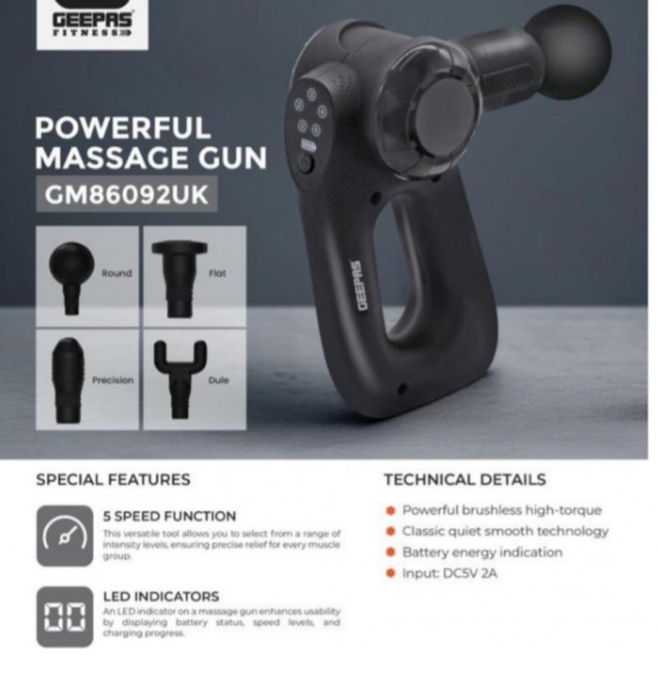 ماساژور جیپاس مدلGM86092UK