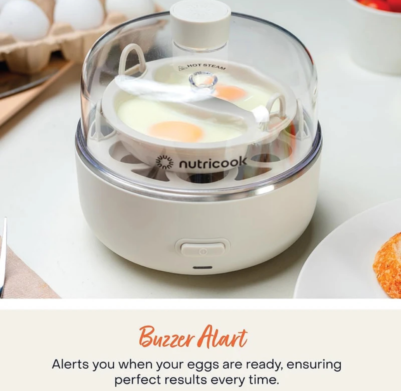 تخم مرغ پز نوتریکوک مدل EC207ME با بدنه پلاستیک