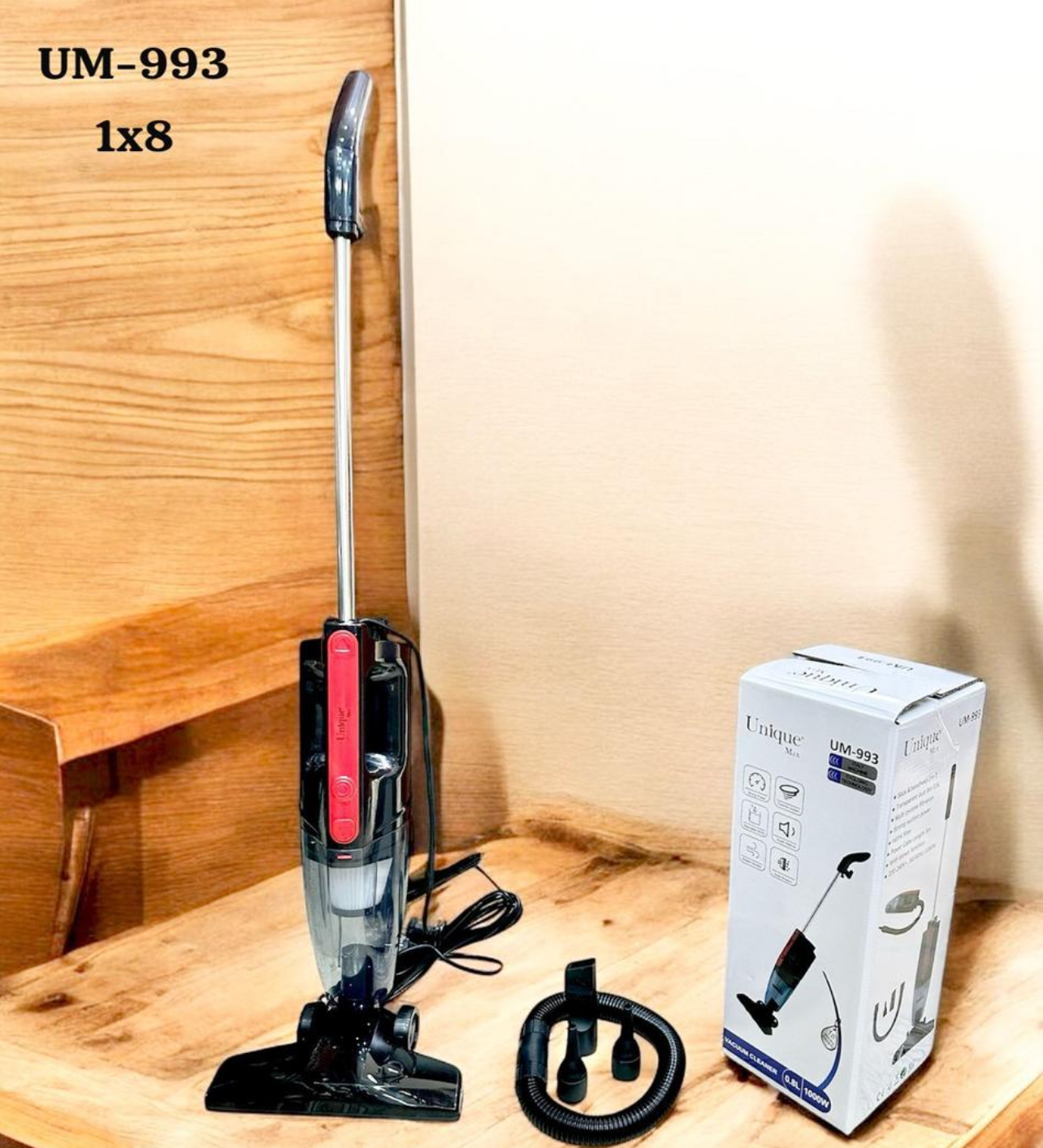 جارو برقی عصایی یونیک مدل UM-993 قدرت ۱۰۰۰ وات