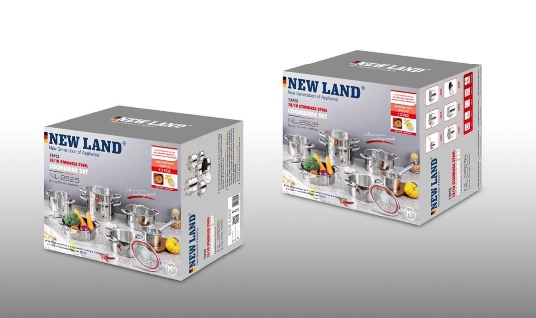 سرویس قابلمه استیل 13 پارچ نیولند مدل 2925